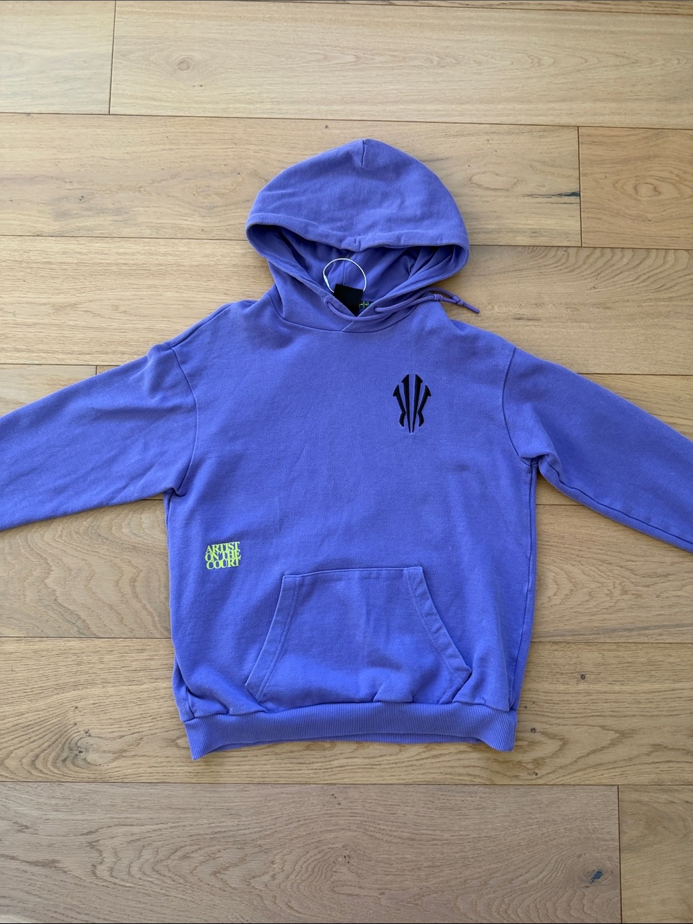 Anta Kylie Irving Purple Graphic Hoodie with Small Logo